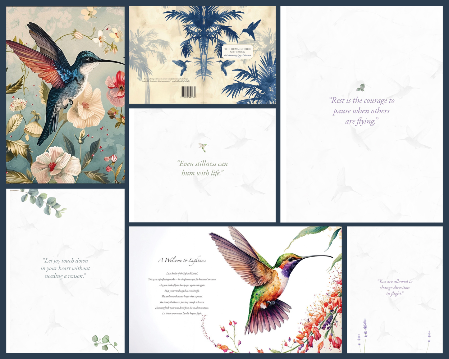 Hummingbird Notebook - natures messengers series