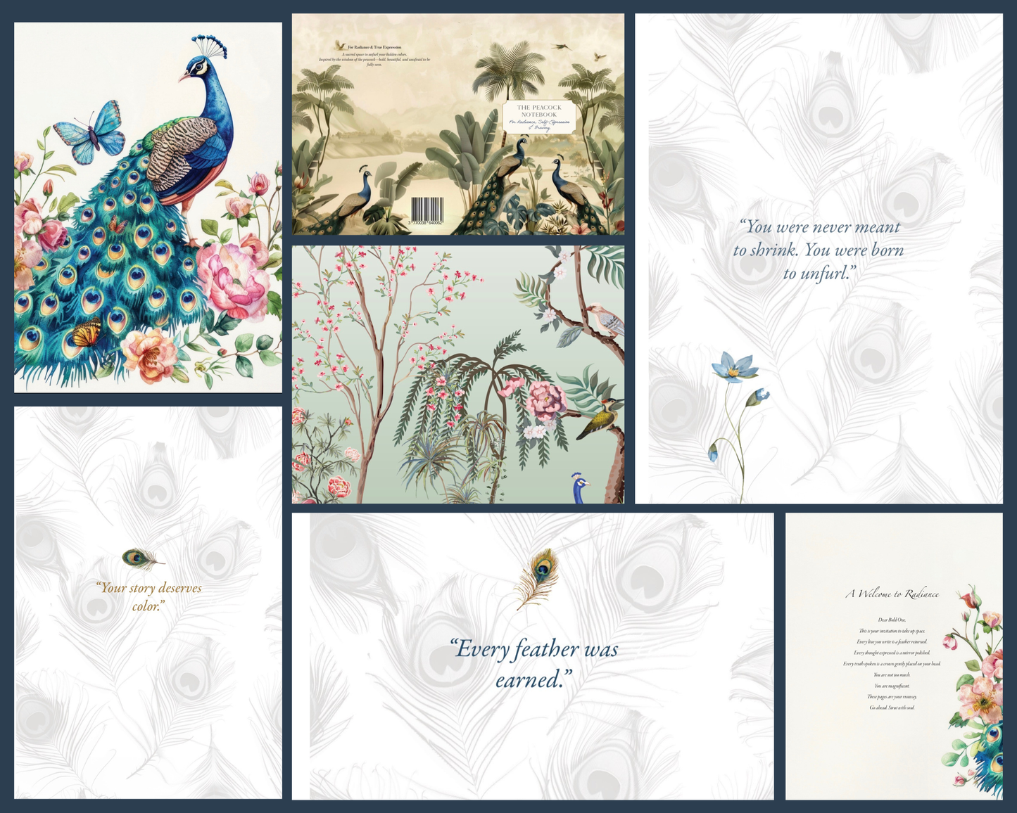 Peacock Notebook - Natures Messengers Series