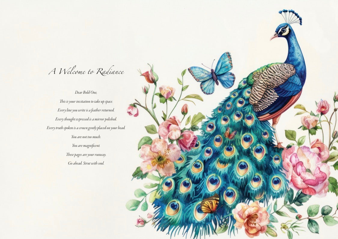 Peacock Notebook - Natures Messengers Series