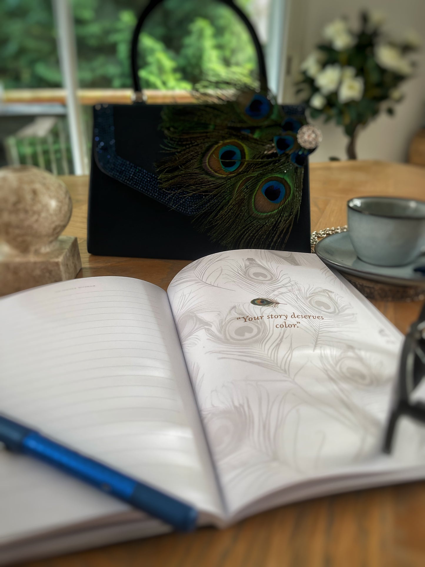Peacock Notebook - Nature's Messengers Series