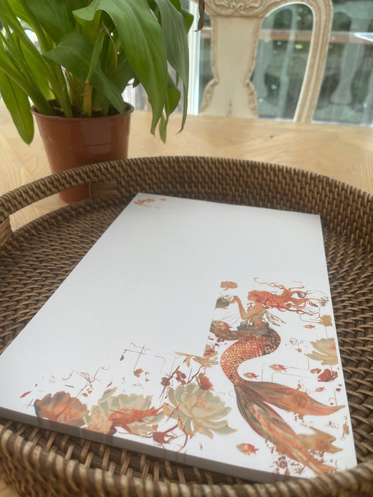 Mermaid A4 Writing Pad
