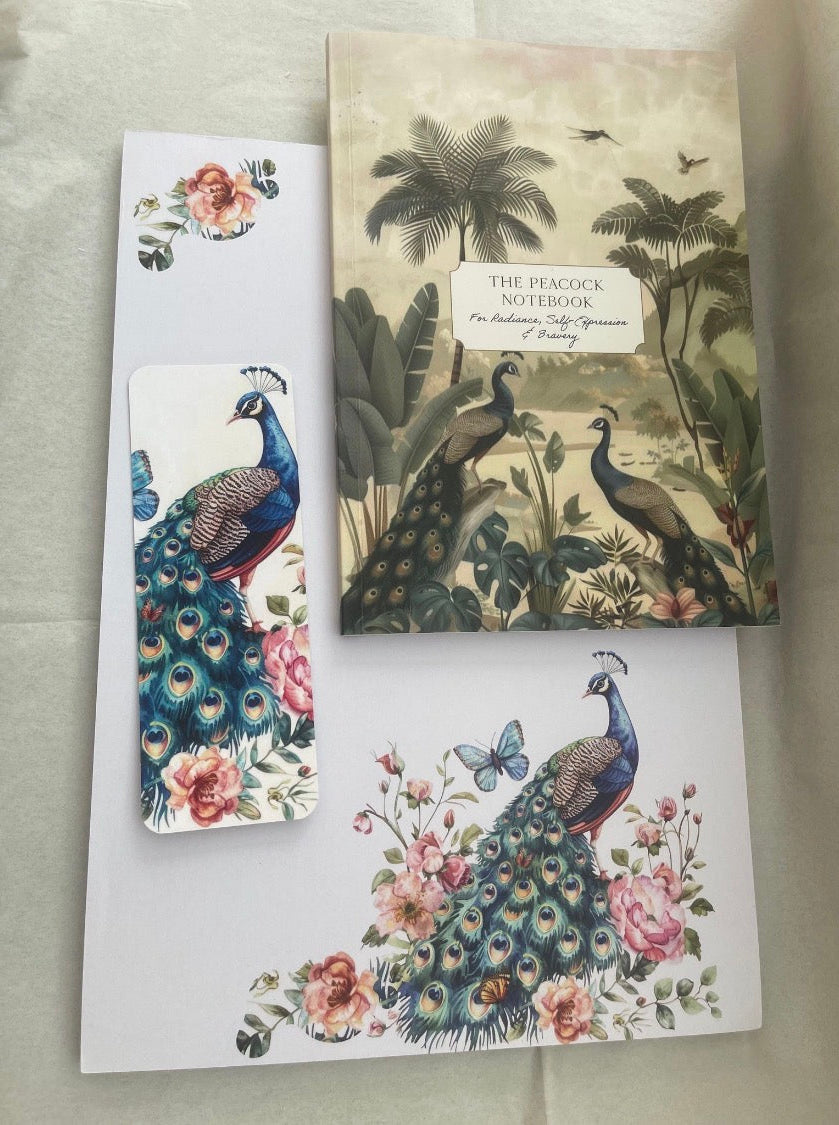 Peacock correspondence & keepsake box