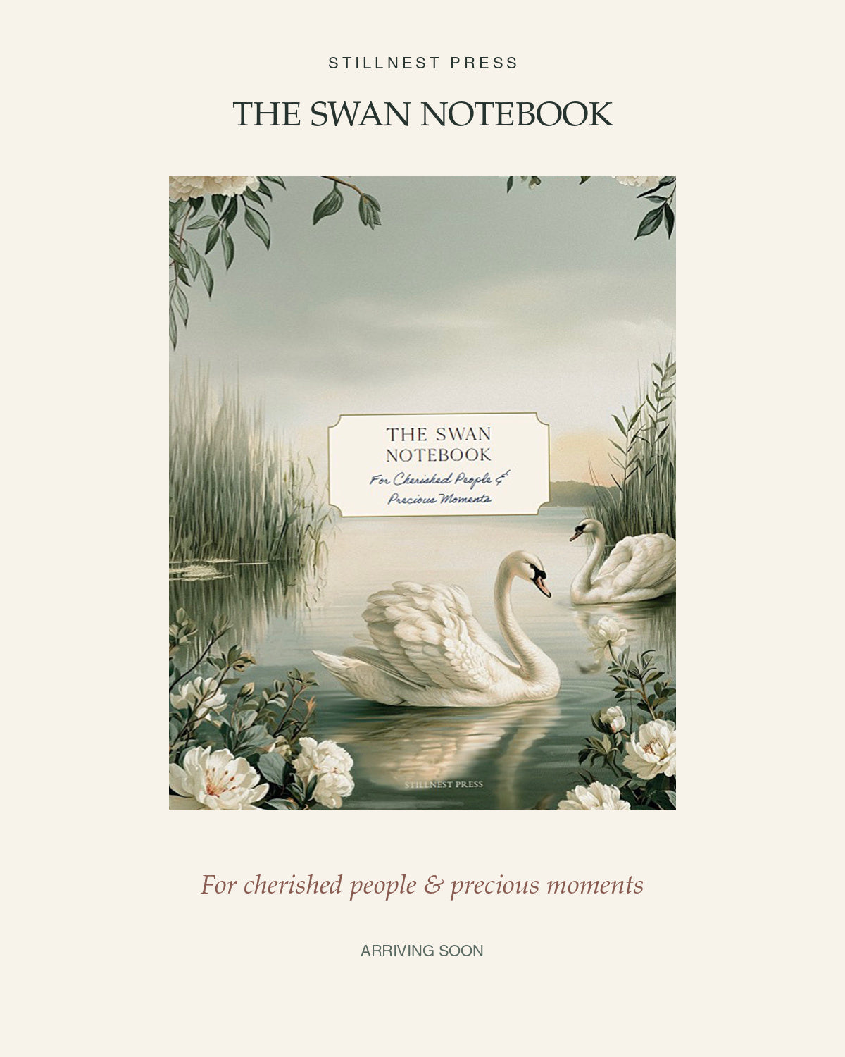 Keepsake Notebook Gift | The Swan Notebook for Cherished People | Stillnest Press