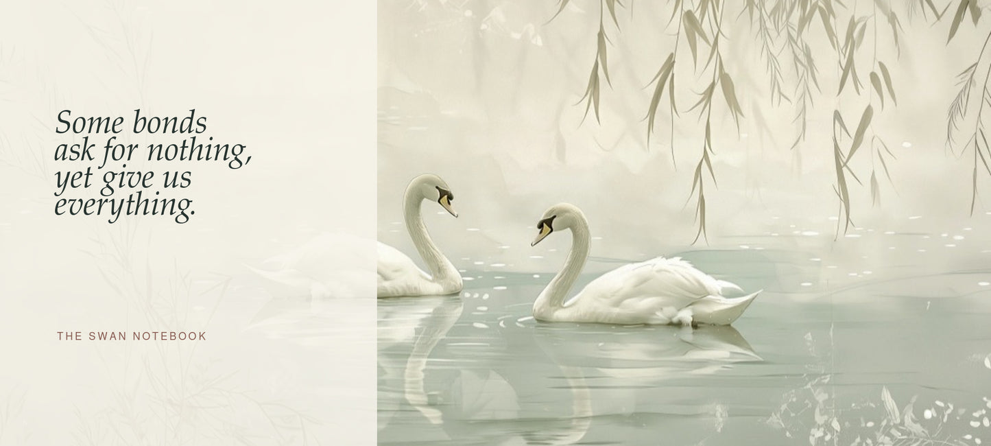 Keepsake Notebook Gift | The Swan Notebook for Cherished People | Stillnest Press