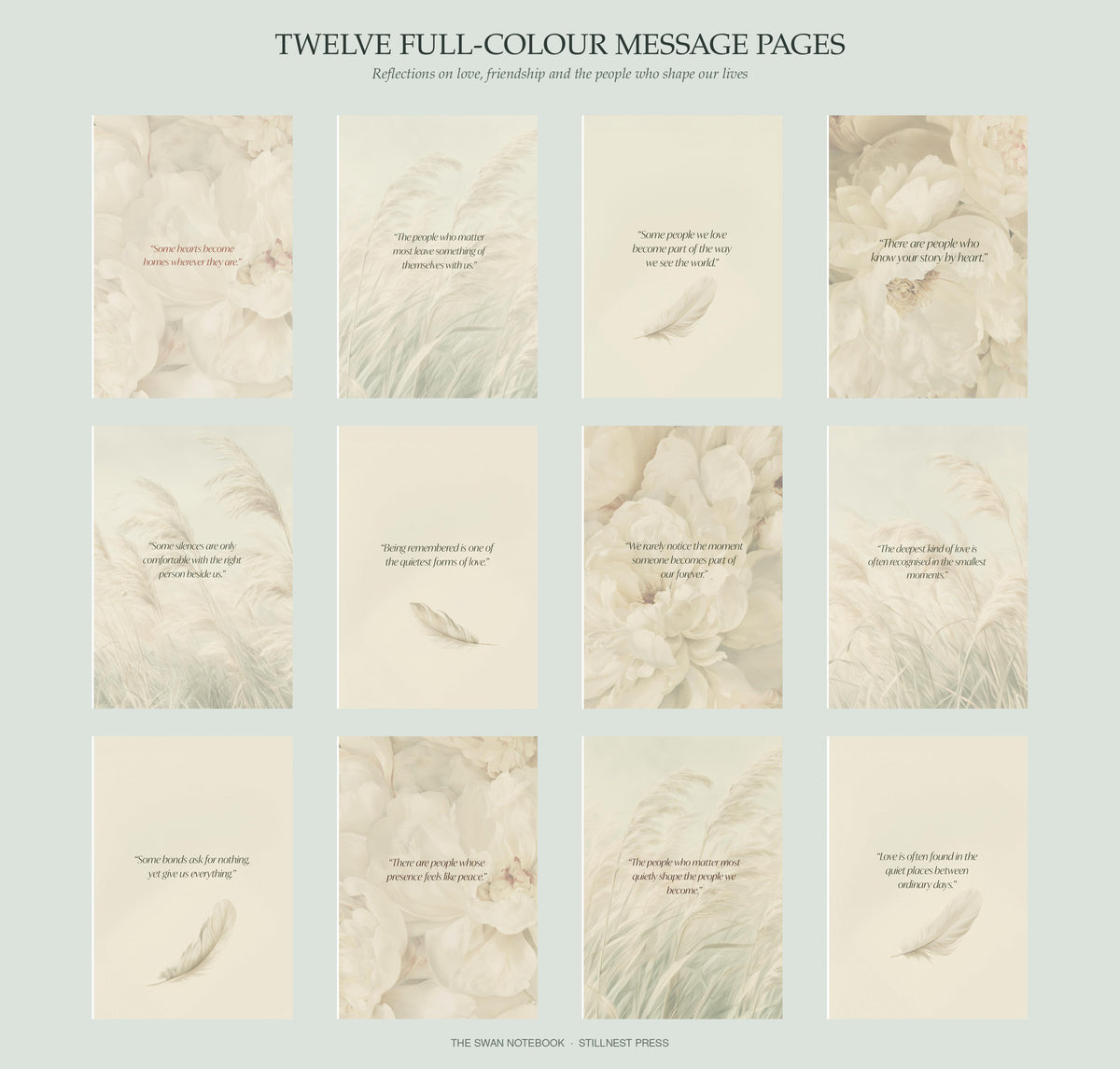Keepsake Notebook Gift | The Swan Notebook for Cherished People | Stillnest Press