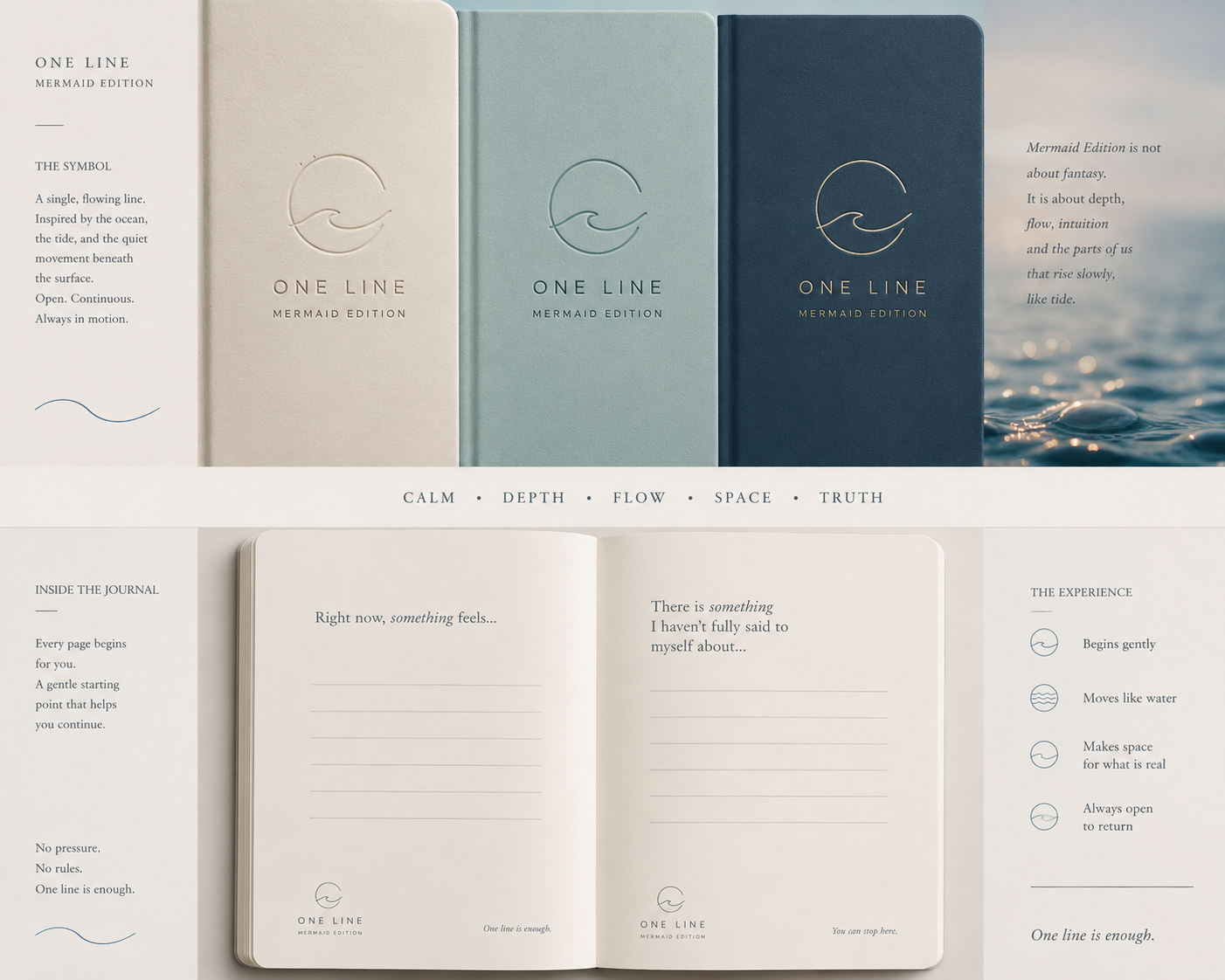 One Line -The Journal that starts for you .