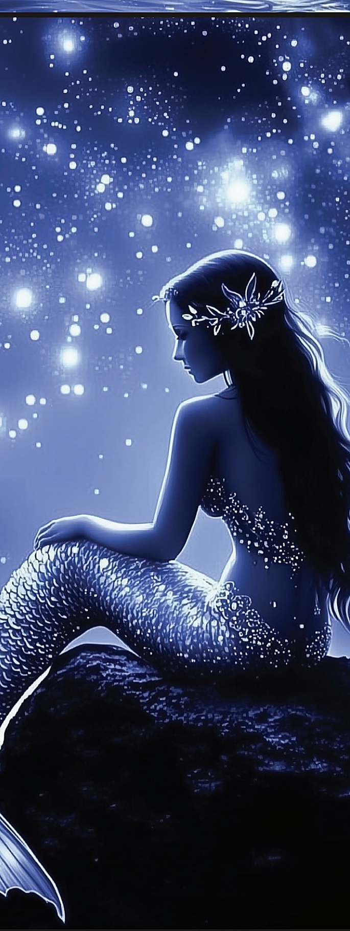 Mermaid Bookmark - Moon edition